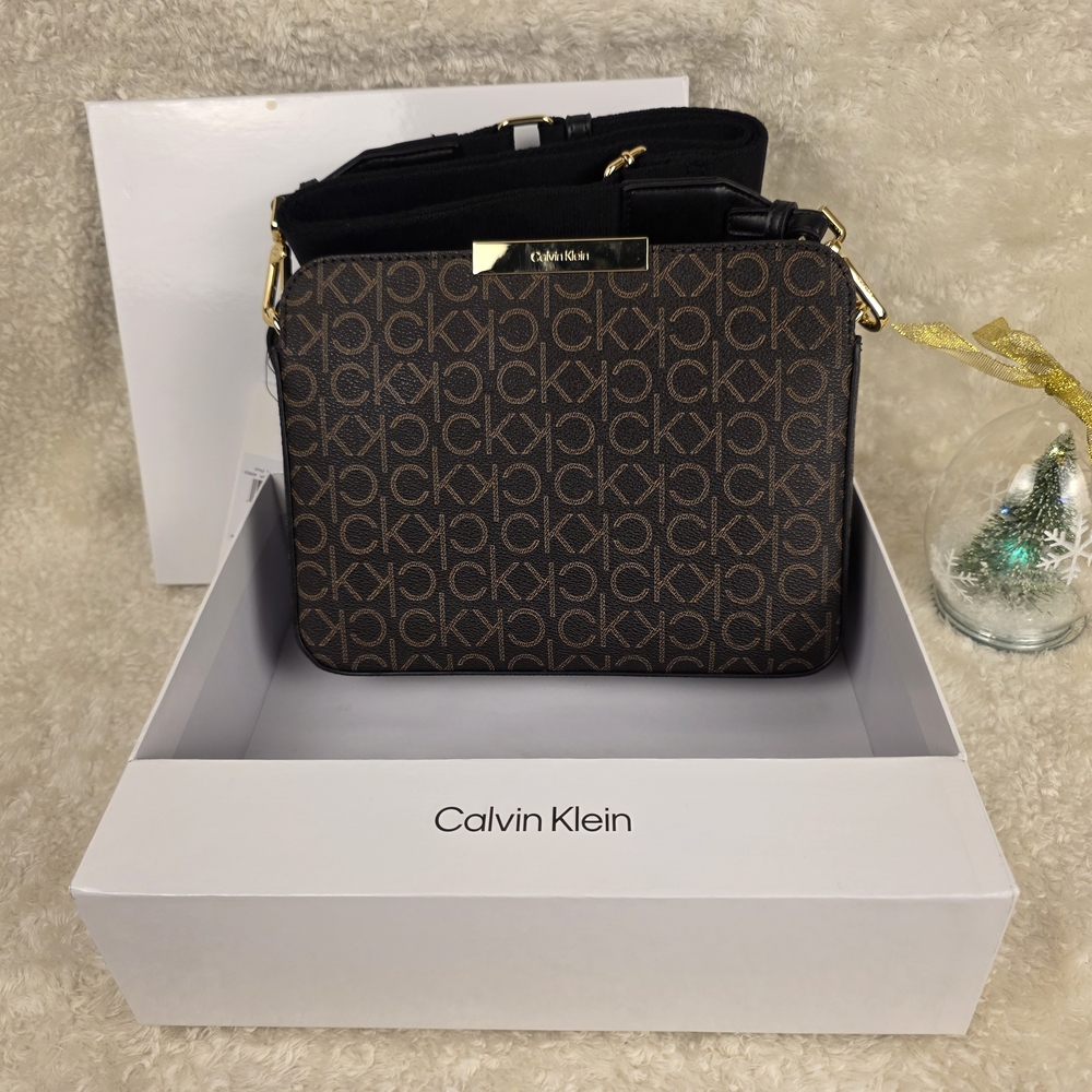 Calvin Klein Brown Crossbody Bag, Christmas Promotion